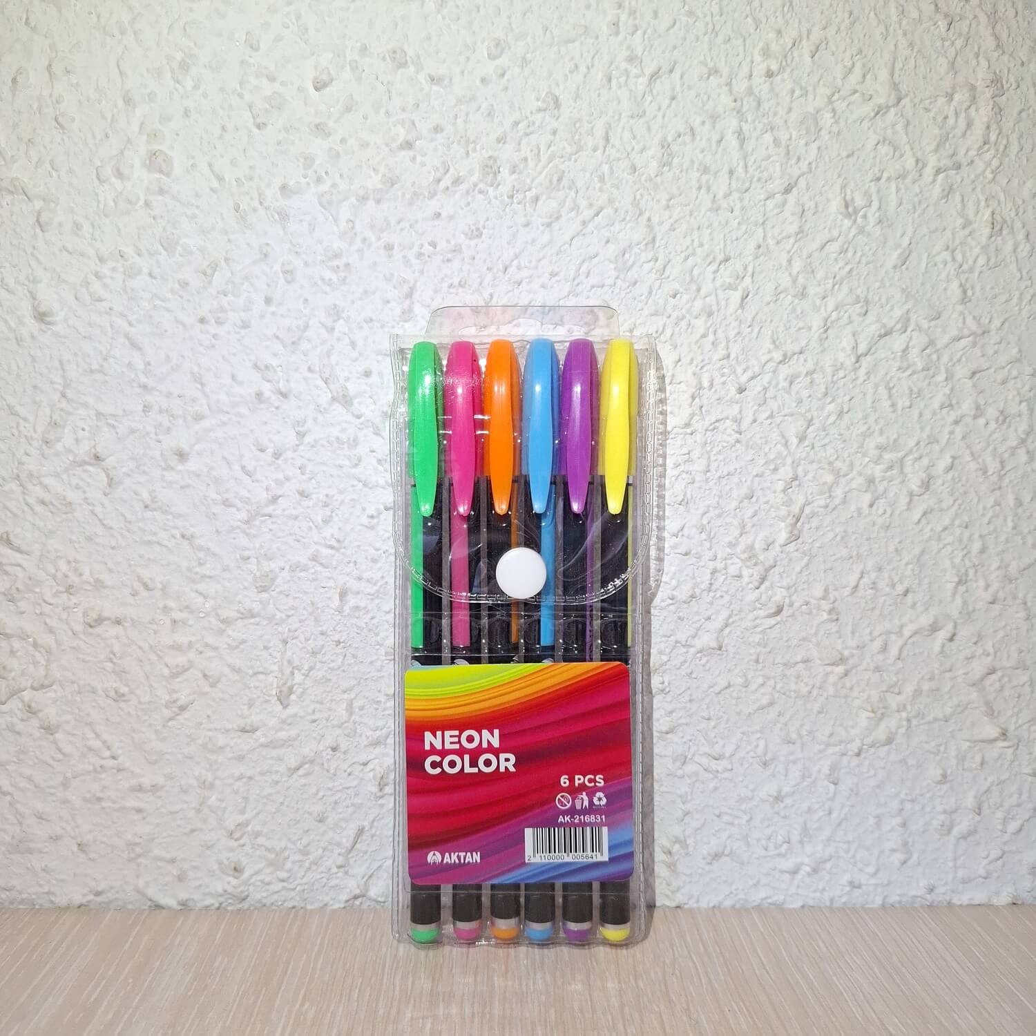 Набор цветных ручек Aktan Neon Color 6 цветов